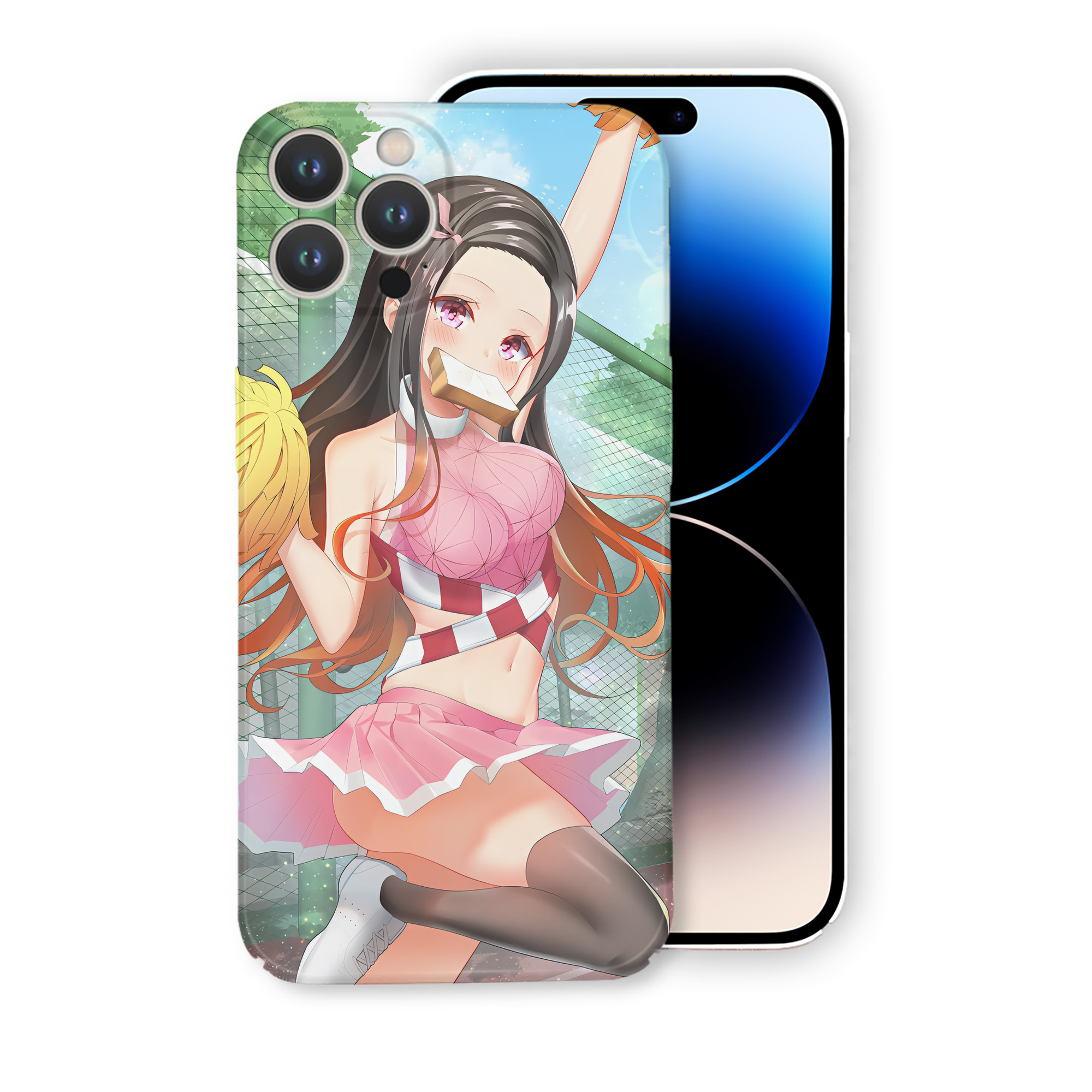 （画像用） 鬼滅の刃（きめつのやいば）竈門 禰󠄀豆子／かまど ねずこ Kamado Nezuko 【iPhone 14シリーズ対応】ハードケース